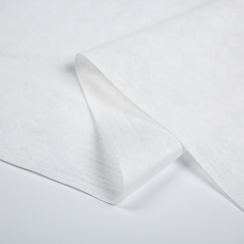 Bambusfiber stort firkantet semi-cross spunlace nonwoven